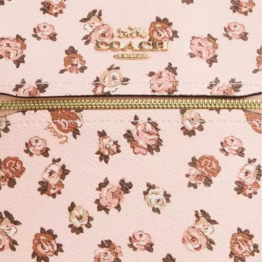 Mini Rowan File Bag With Rose Print - Picture 5 of 16